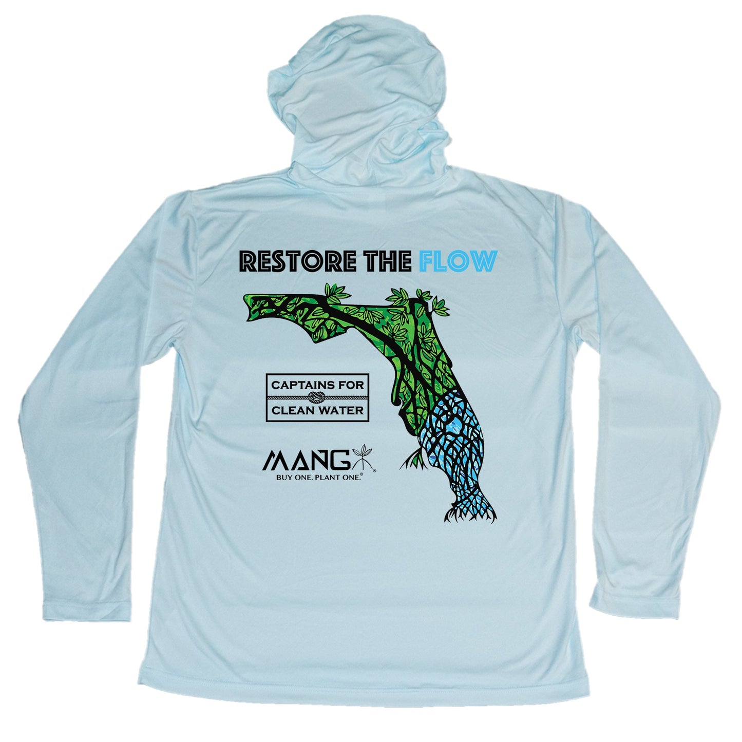 MANG Restore The Flow Hoodie - S-Arctic Blue