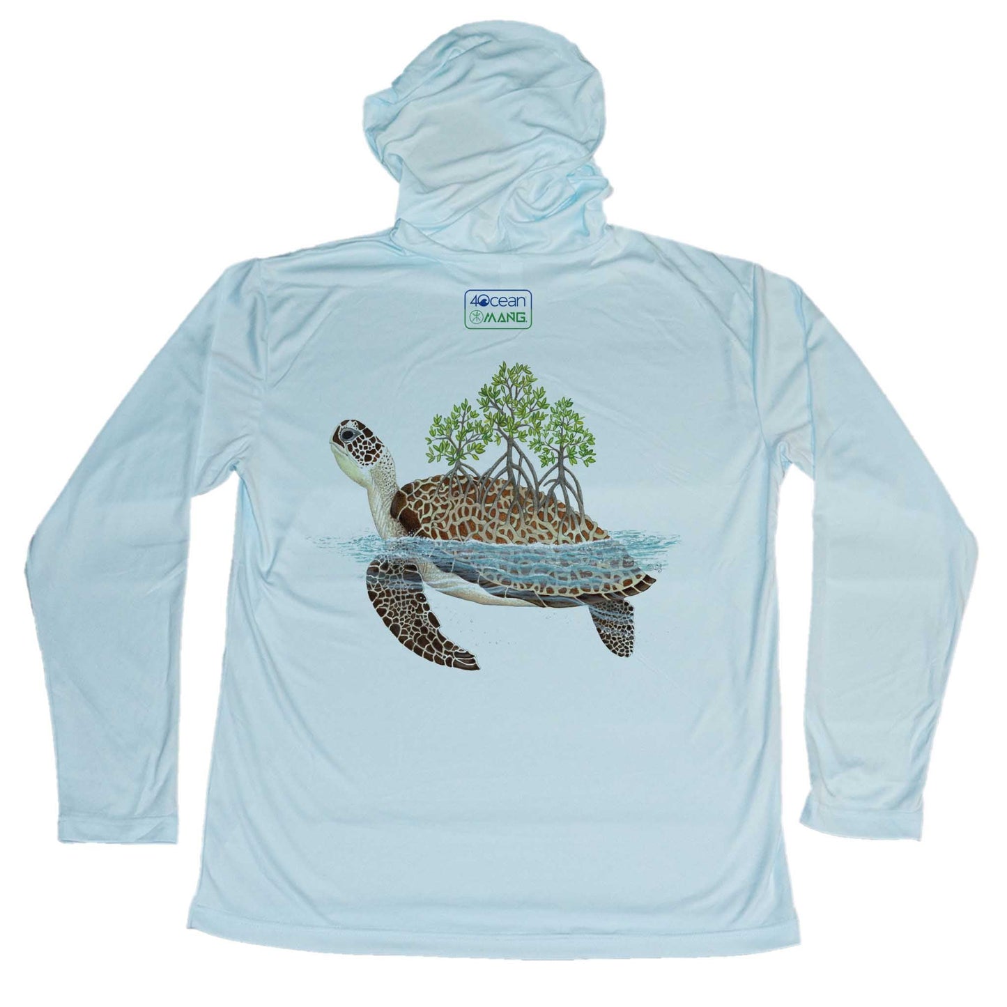 MANG 4ocean Turtle Eco Hoodie - Men's - XS-Arctic Blue
