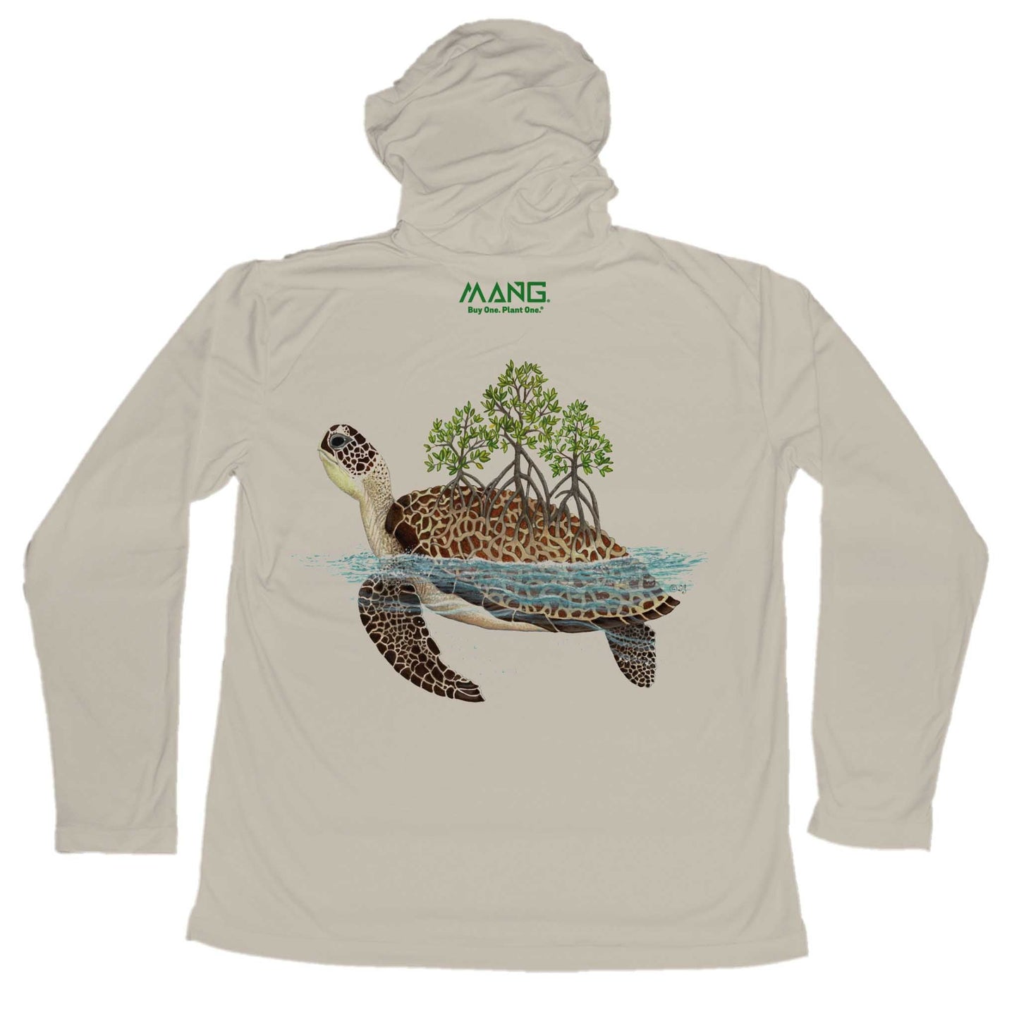 MANG Shell Grove Turtle MANG Hoodie - S-Tan