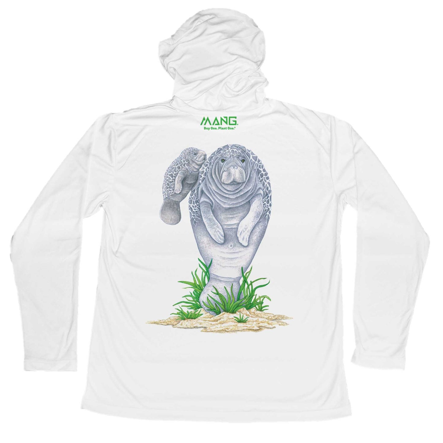 MANG Mamma Manatee MANG - Youth - Hoodie - YXS-White