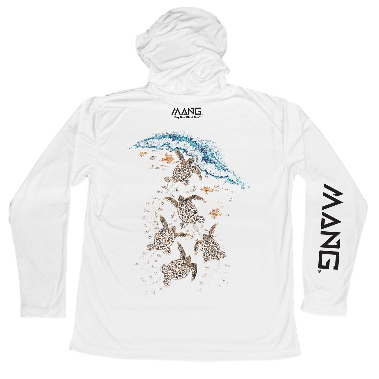 MANG Turtle Crawl MANG Hoodie - S-White