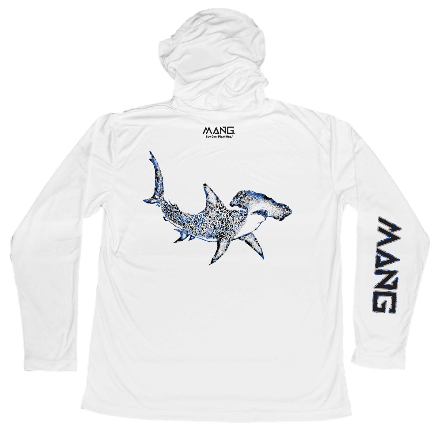 MANG Hammerhead Shark MANG Hoodie - S-White