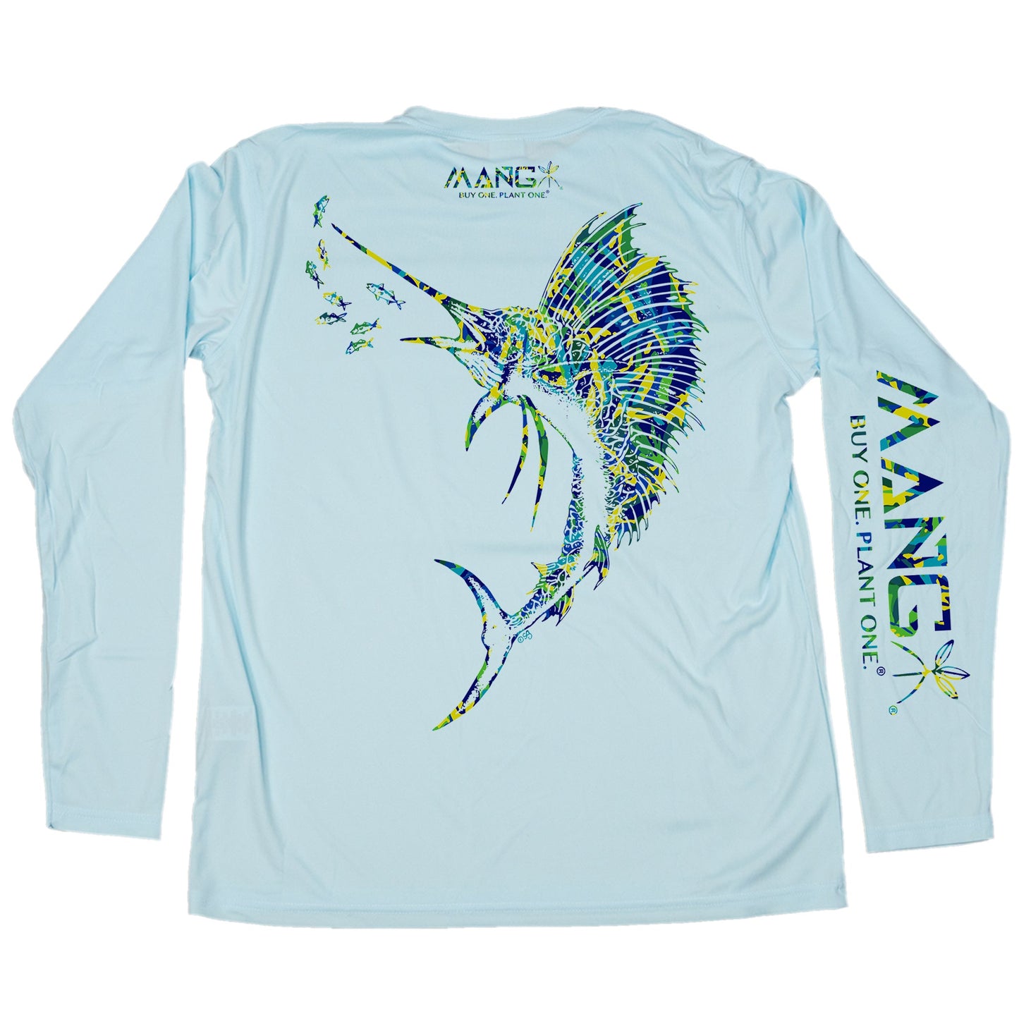 MANG Sailfish Blue Crush - LS - XS-Arctic Blue