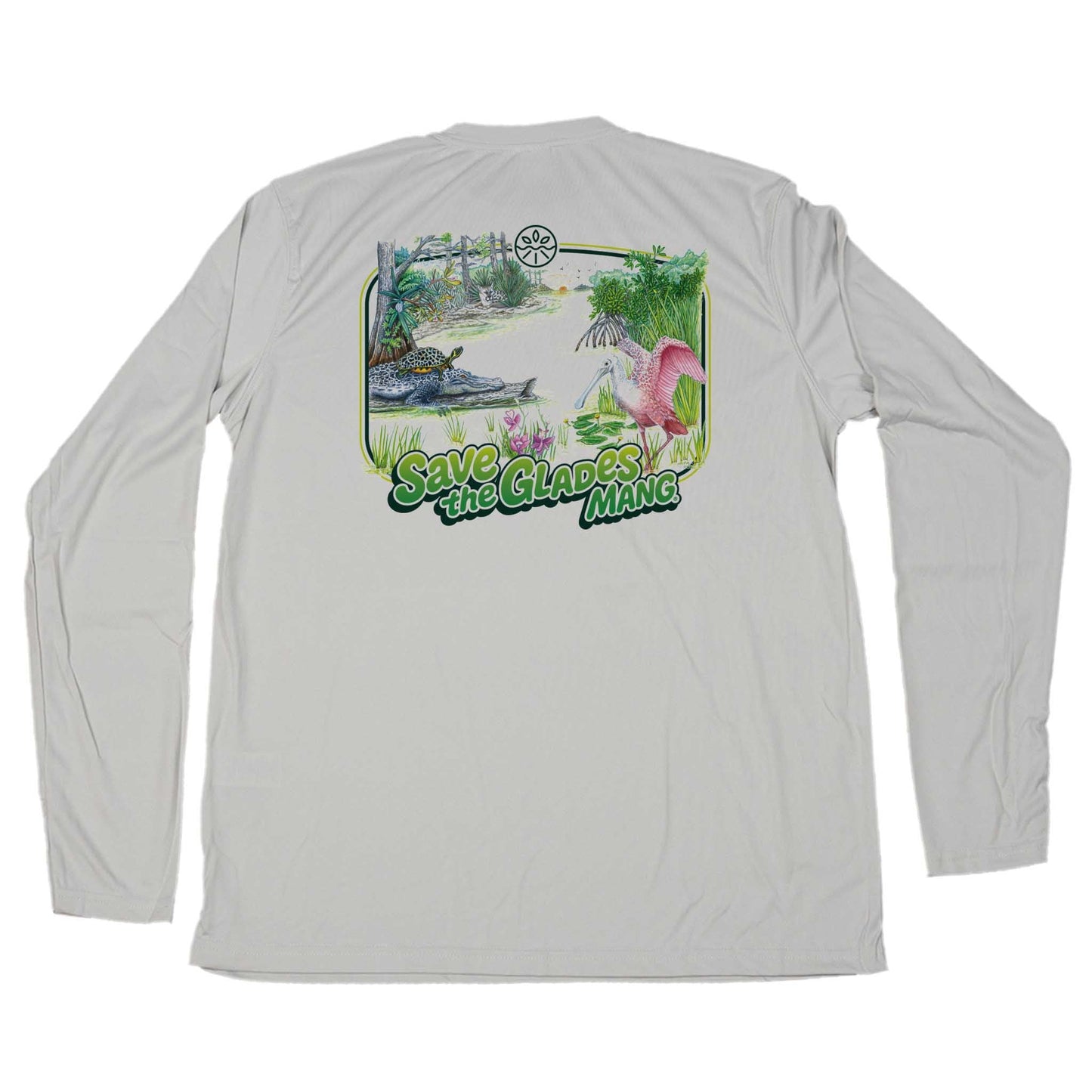 MANG Save the Glades MANG - LS - XS-Pearl Gray