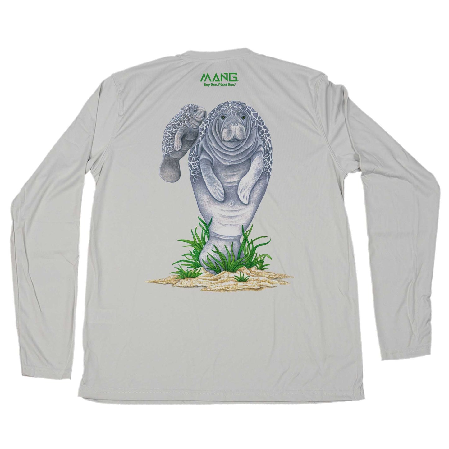 MANG Mamma Manatee MANG - LS - XS-Pearl Gray