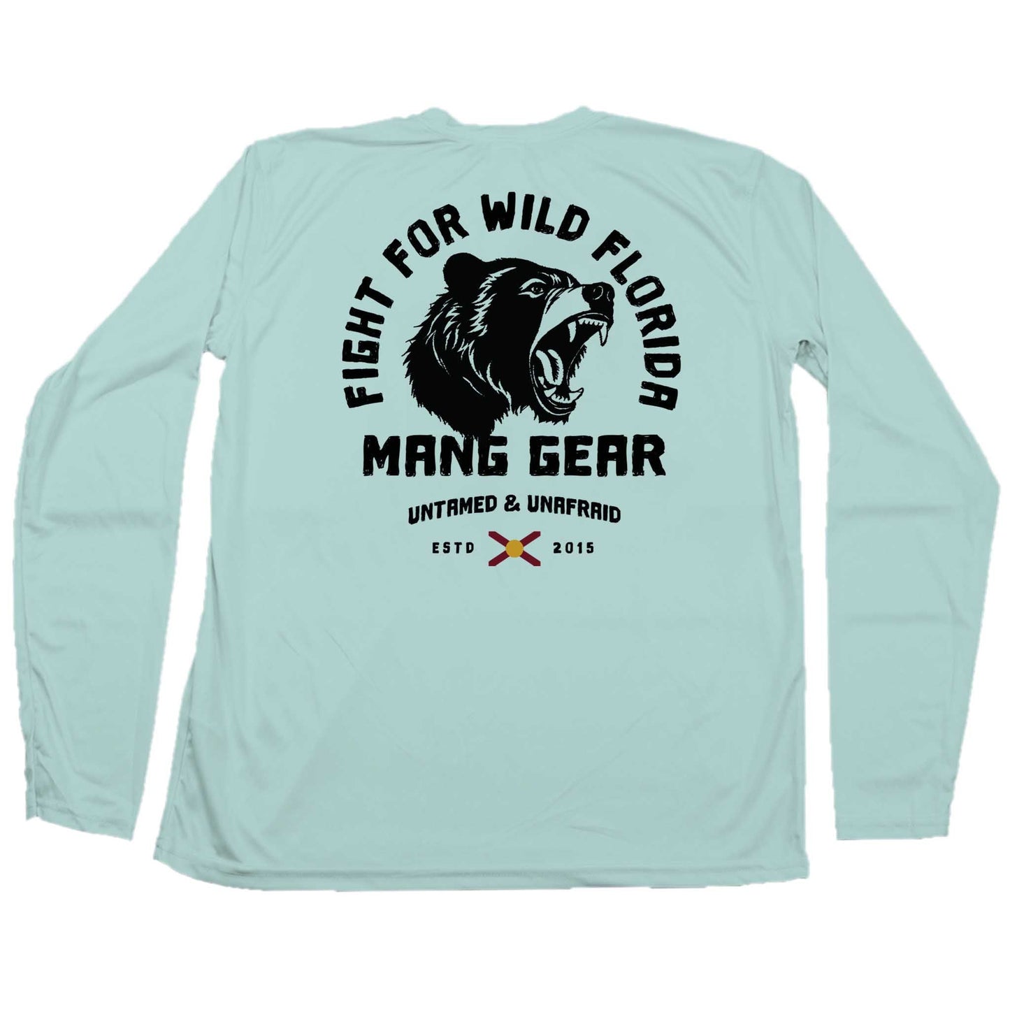 MANG Fight For Wild Florida Bear - LS - XS-Seagrass