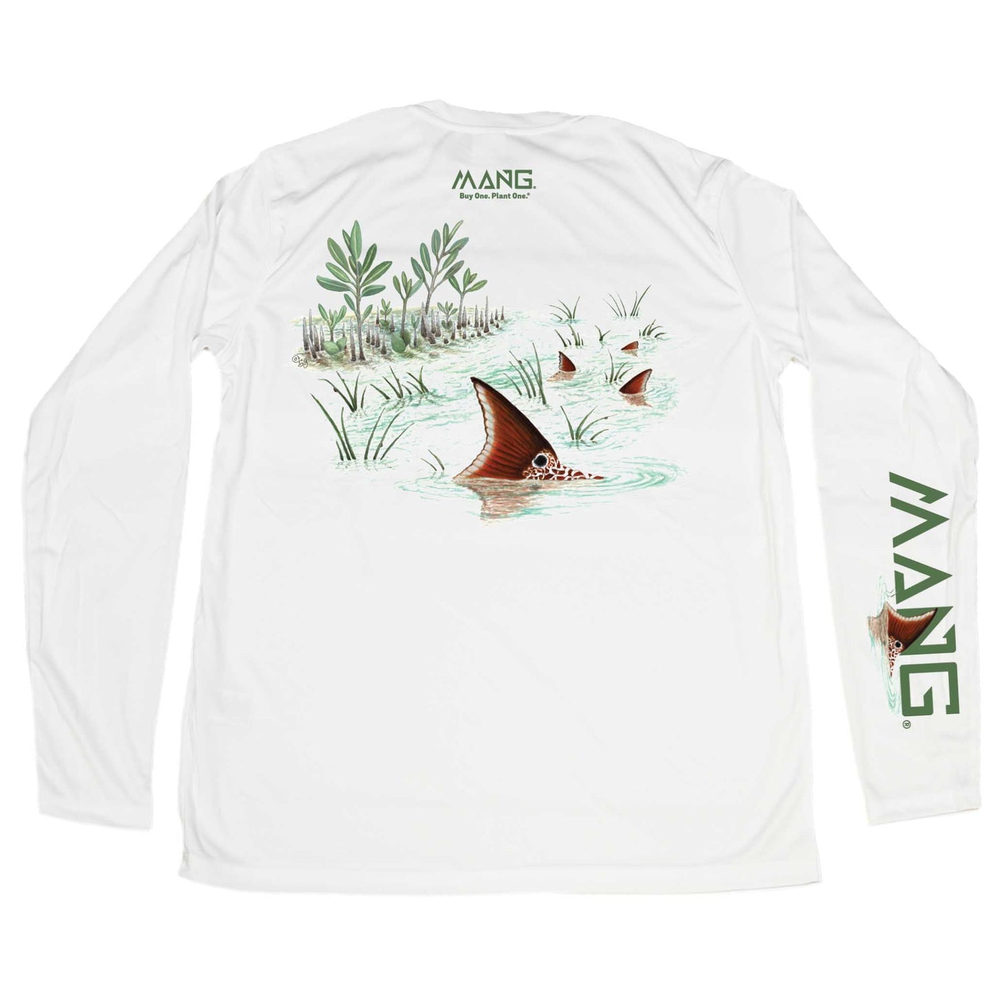 MANG Tailing Redfish MANG - LS - XS-White