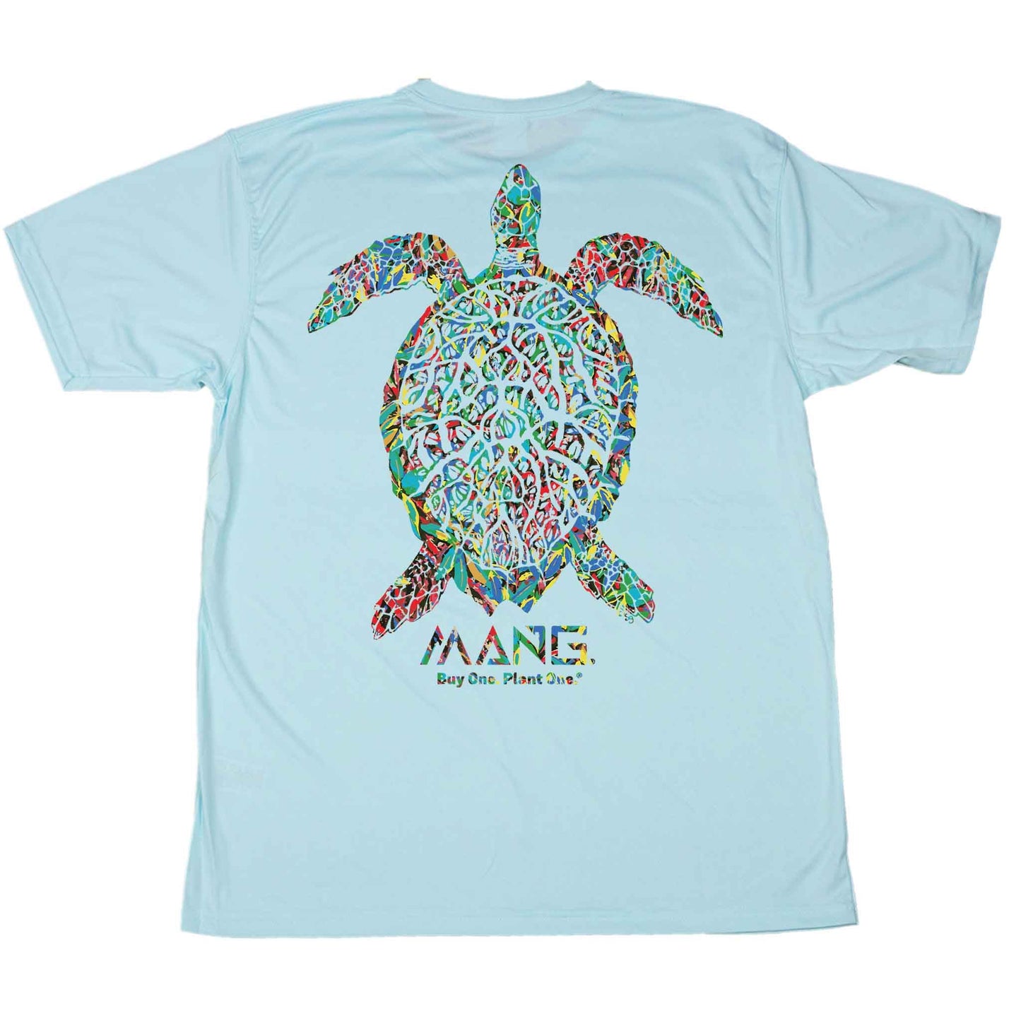 MANG Planting Hope Turtle Men's SS - XS-Arctic Blue