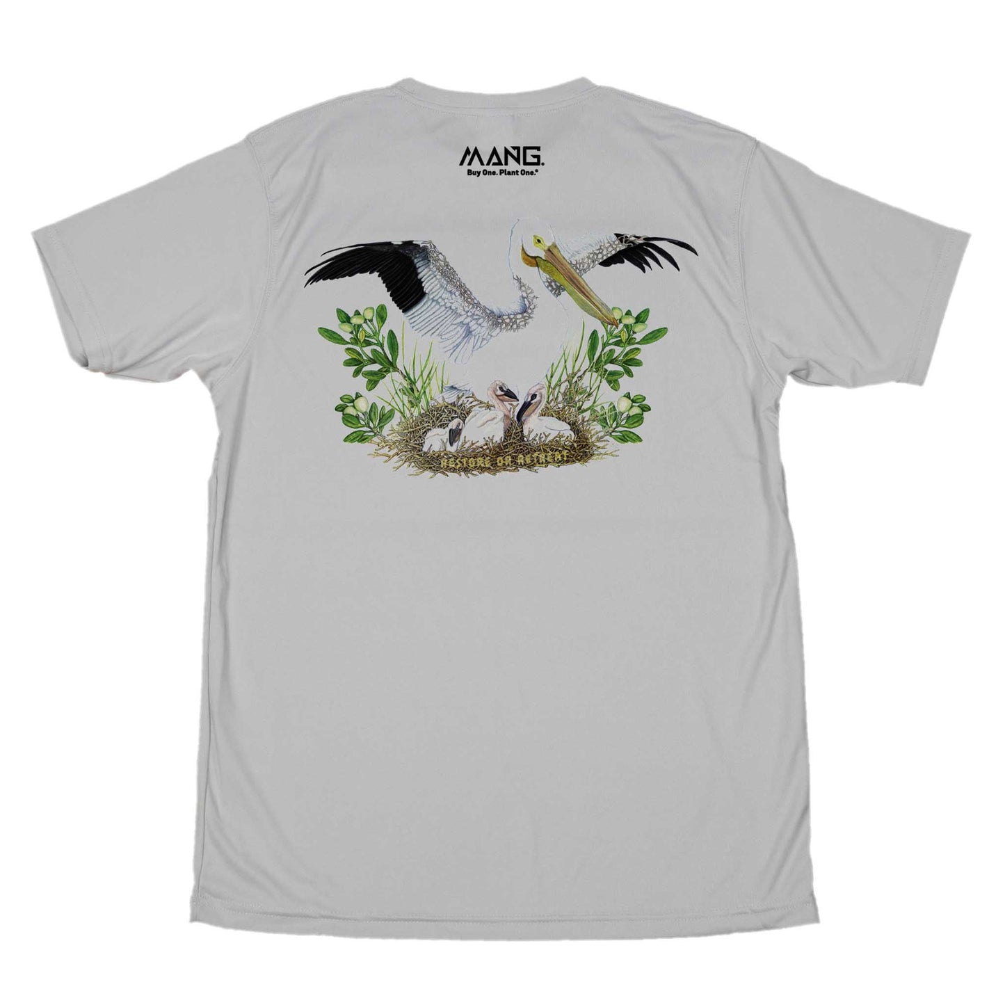 MANG White Pelican MANG - SS - XS-Pearl Grey
