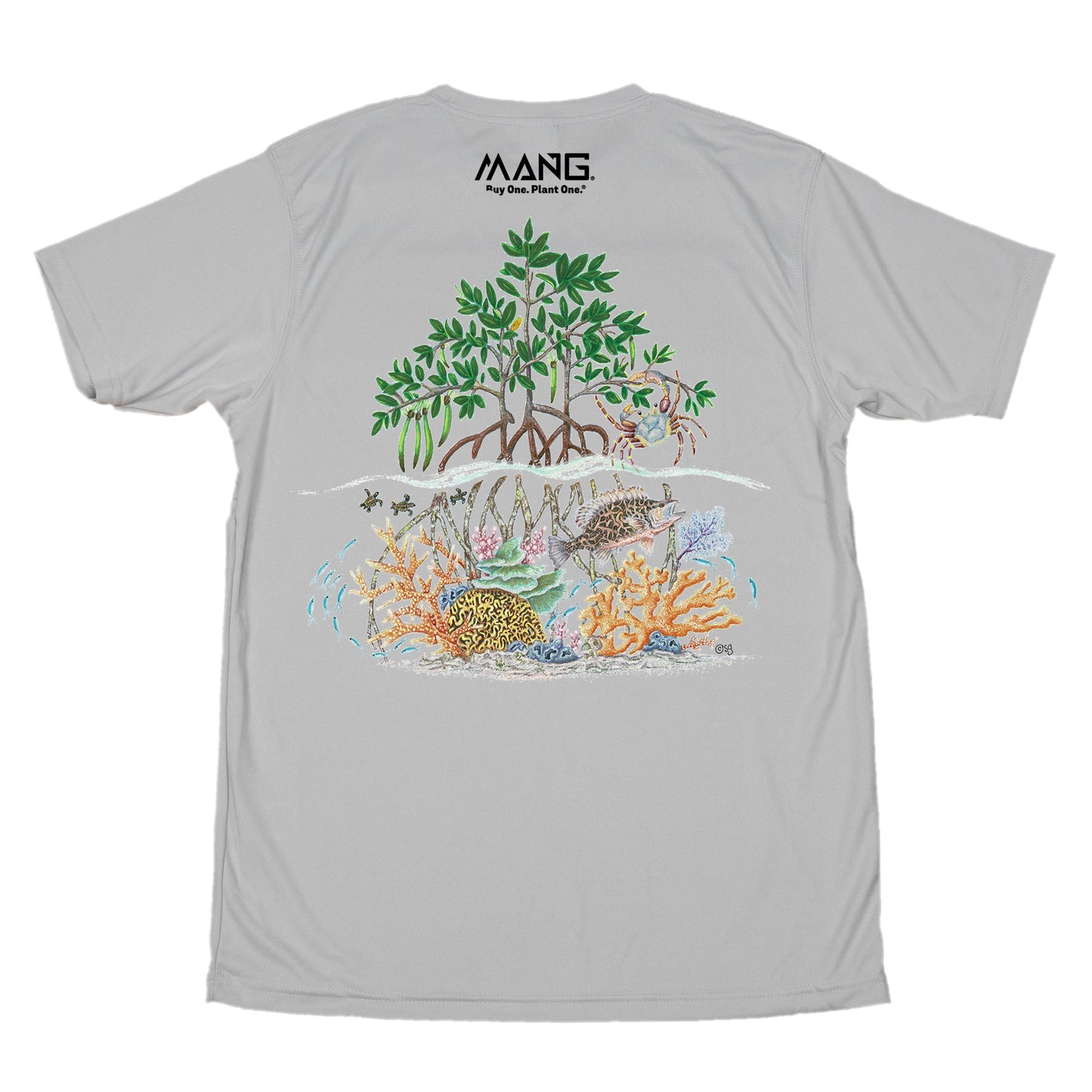 MANG Raise The Reef MANG - SS - XS-Pearl Grey