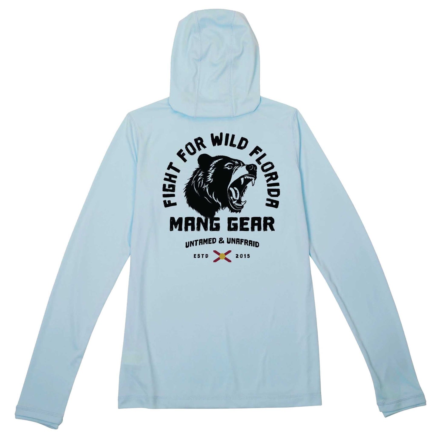 MANG Fight For Wild Florida Bear Premium Hoodie - Women's - XS-Arctic Blue