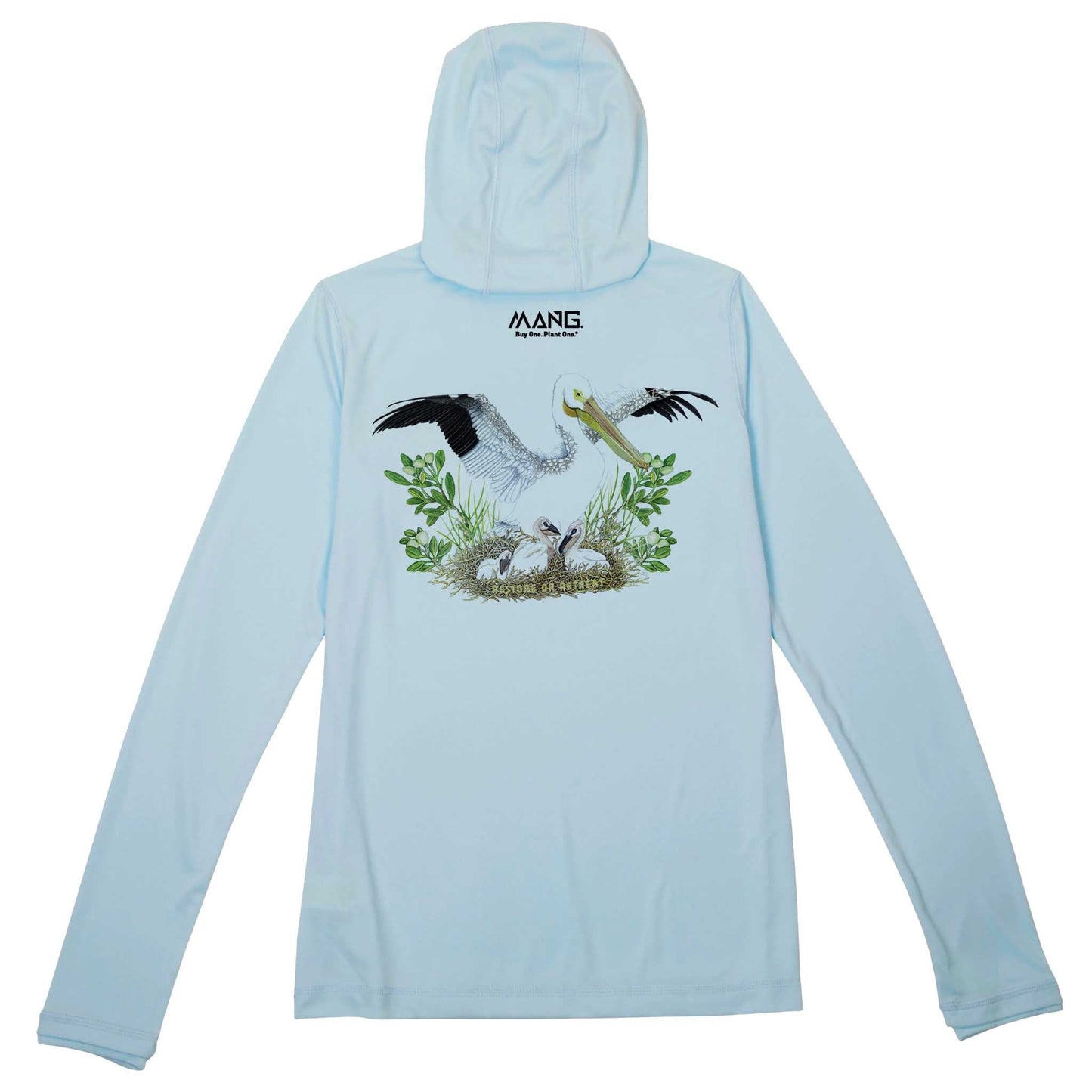 MANG White Pelican MANG Premium Hoodie - Women's - XS-Arctic Blue