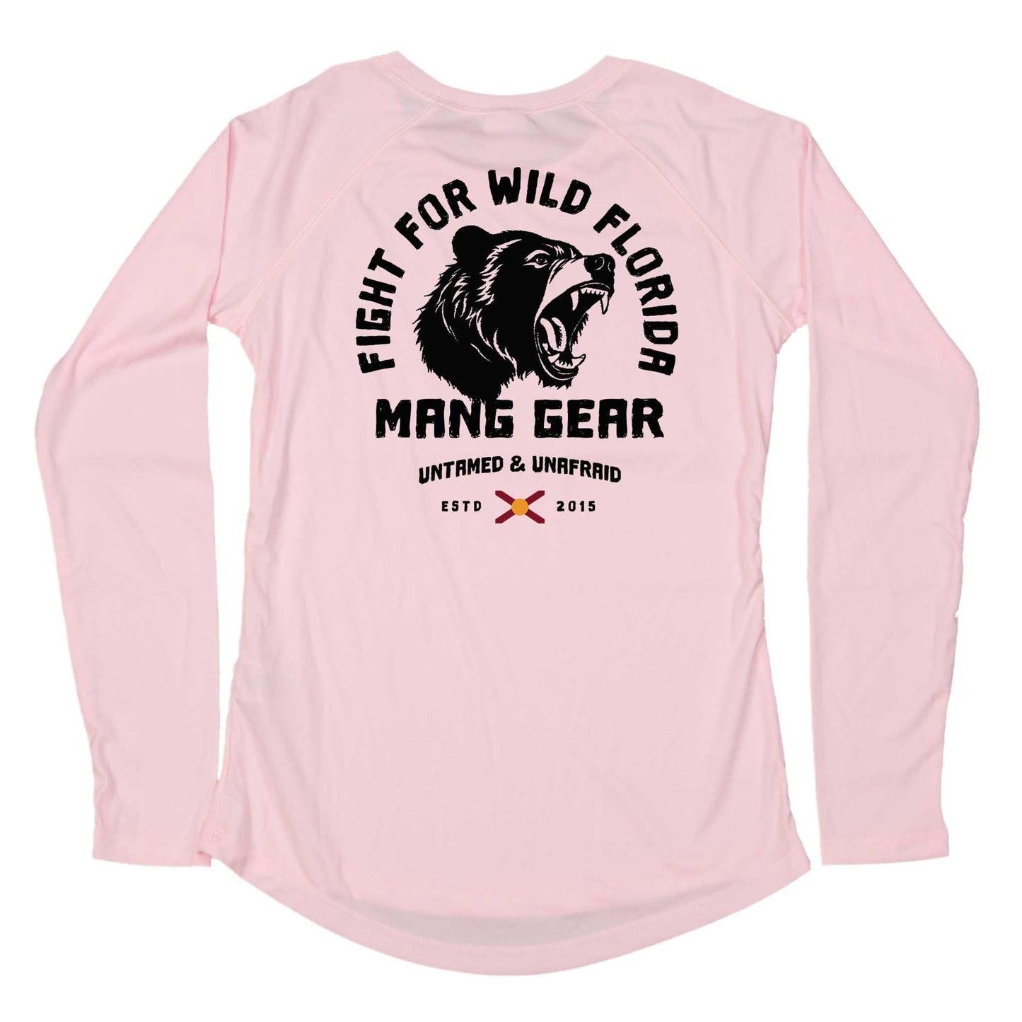 MANG Fight For Wild Florida Bear - Women's - LS - XS-Pink