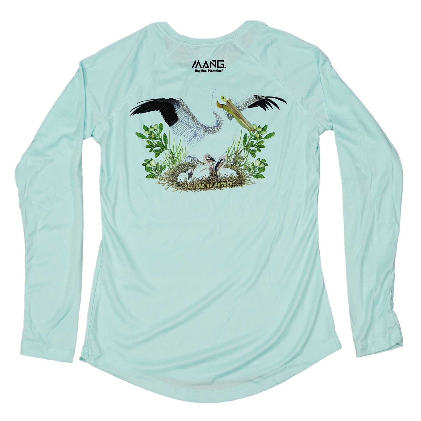 MANG White Pelican MANG - Women's - LS - XS-Seagrass