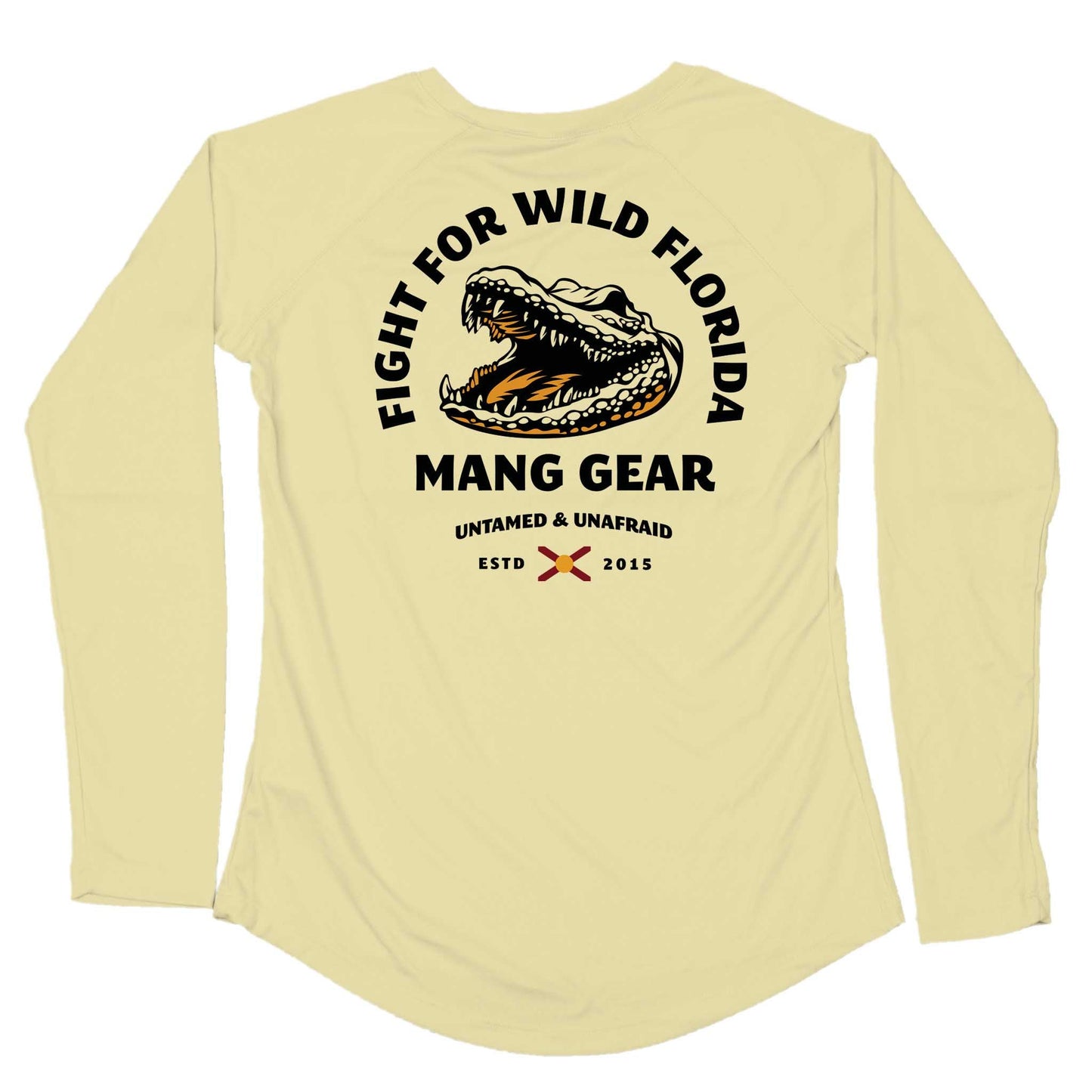 MANG Fight For Wild Florida Gator - Women's - LS - XS-Sunshine Yellow