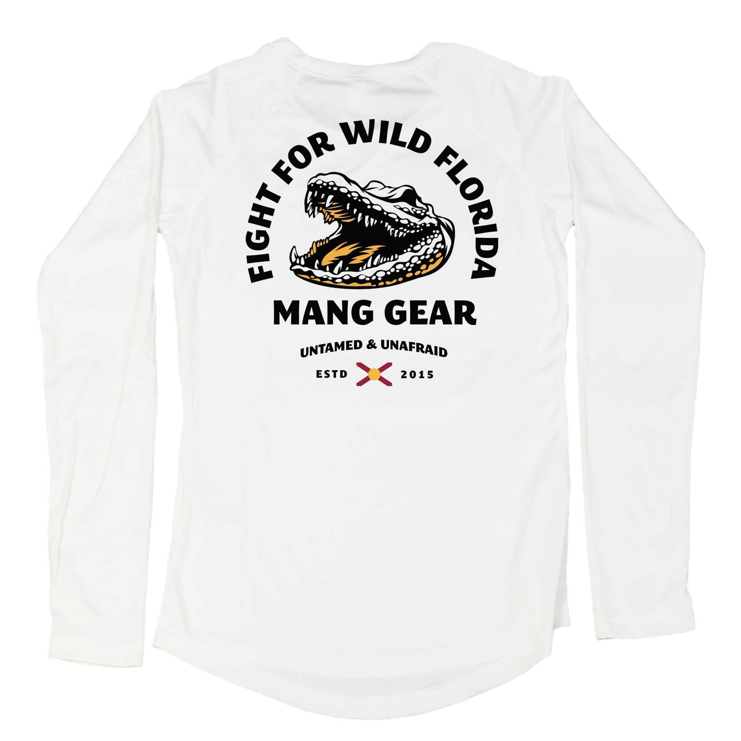 MANG Fight For Wild Florida Gator - Women's - LS - XS-White