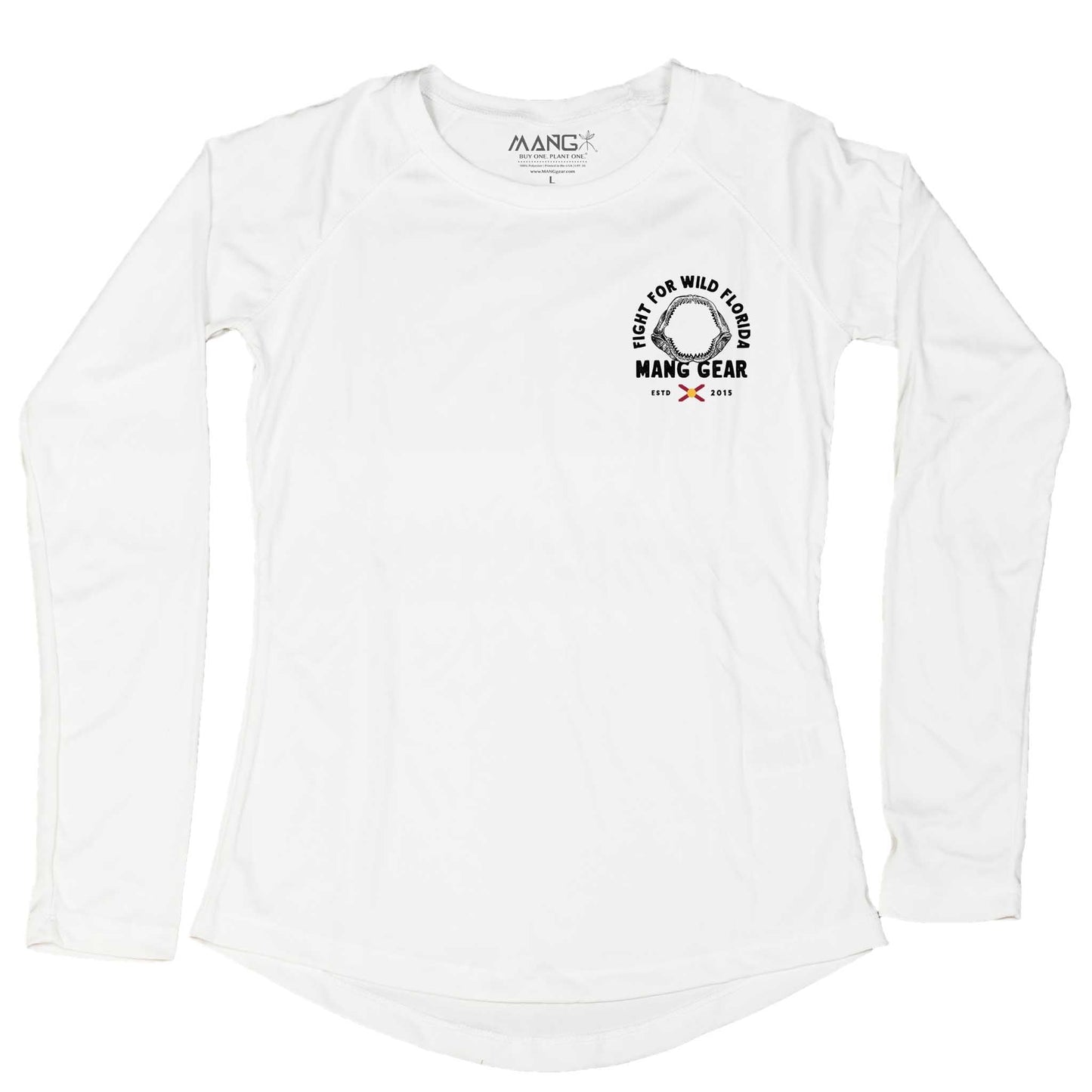 MANG Fight For Wild Florida Shark Jaws - Women's - LS - -