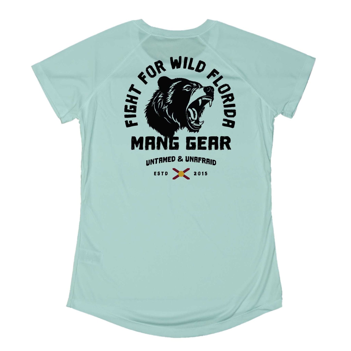 MANG Fight For Wild Florida Bear - Women's - SS - XS-Seagrass