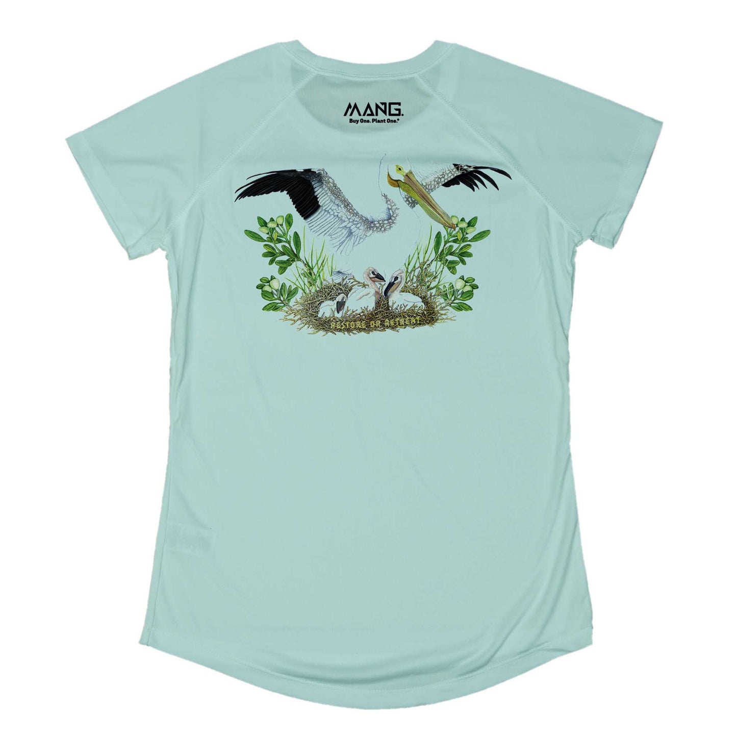 MANG White Pelican MANG - Women's - SS - XS-Seagrass