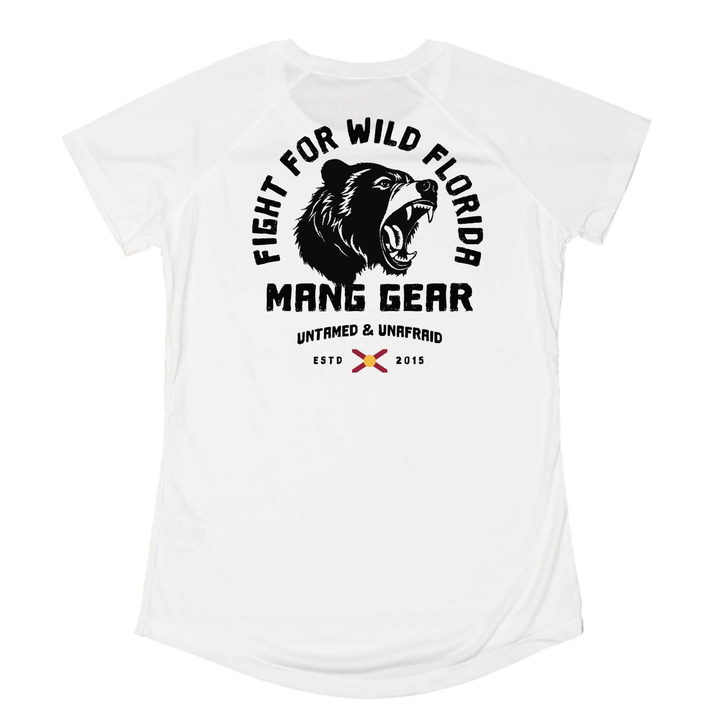 MANG Fight For Wild Florida Bear - Women's - SS - XS-White