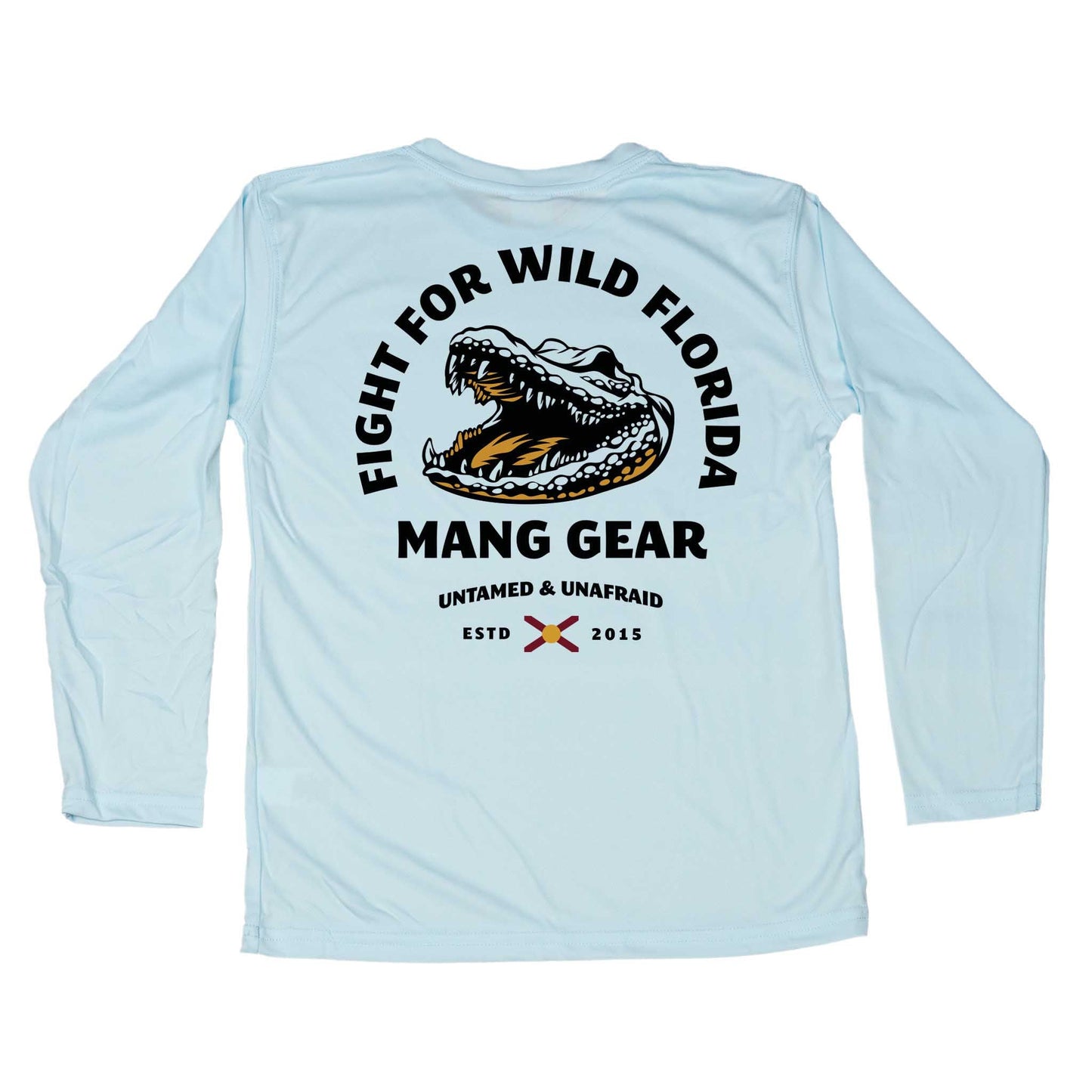 MANG Fight For Wild Florida Gator - Youth - YS-Arctic Blue