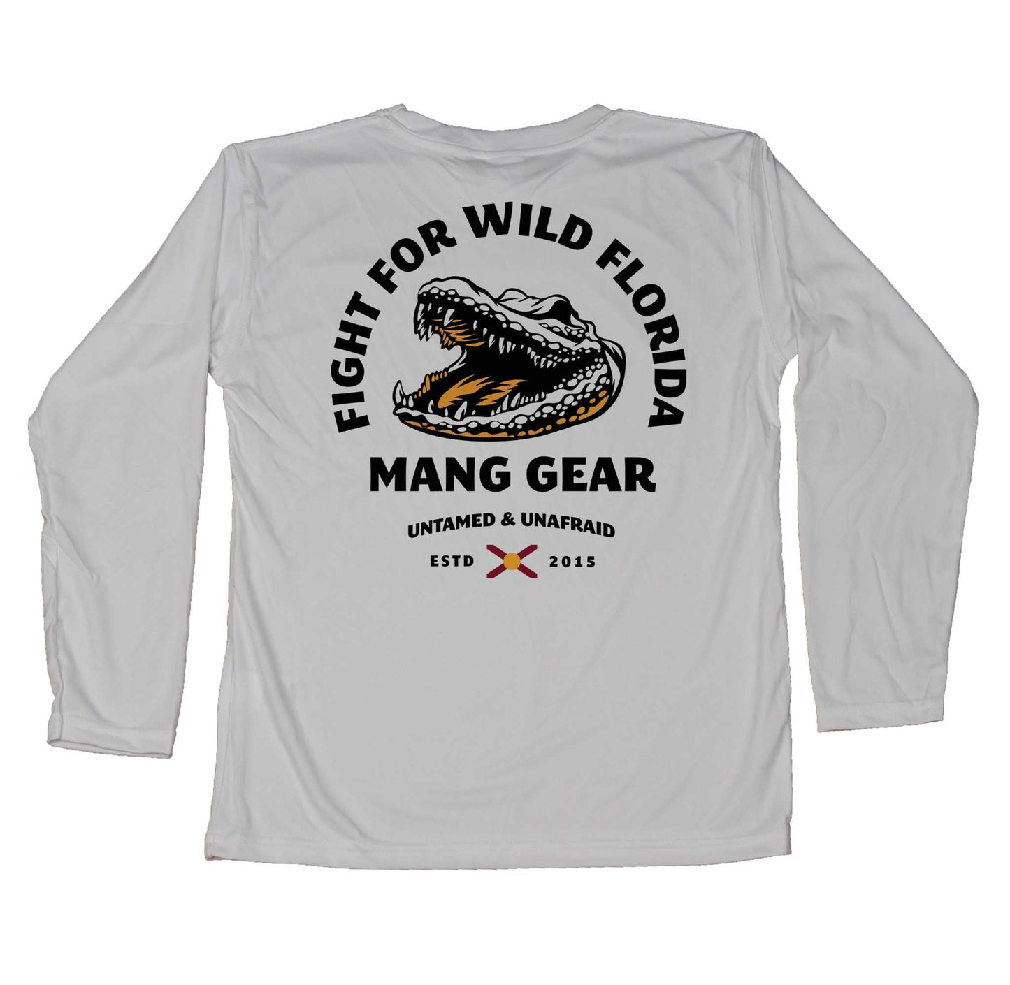 MANG Fight For Wild Florida Gator - Youth - YS-Pearl Gray