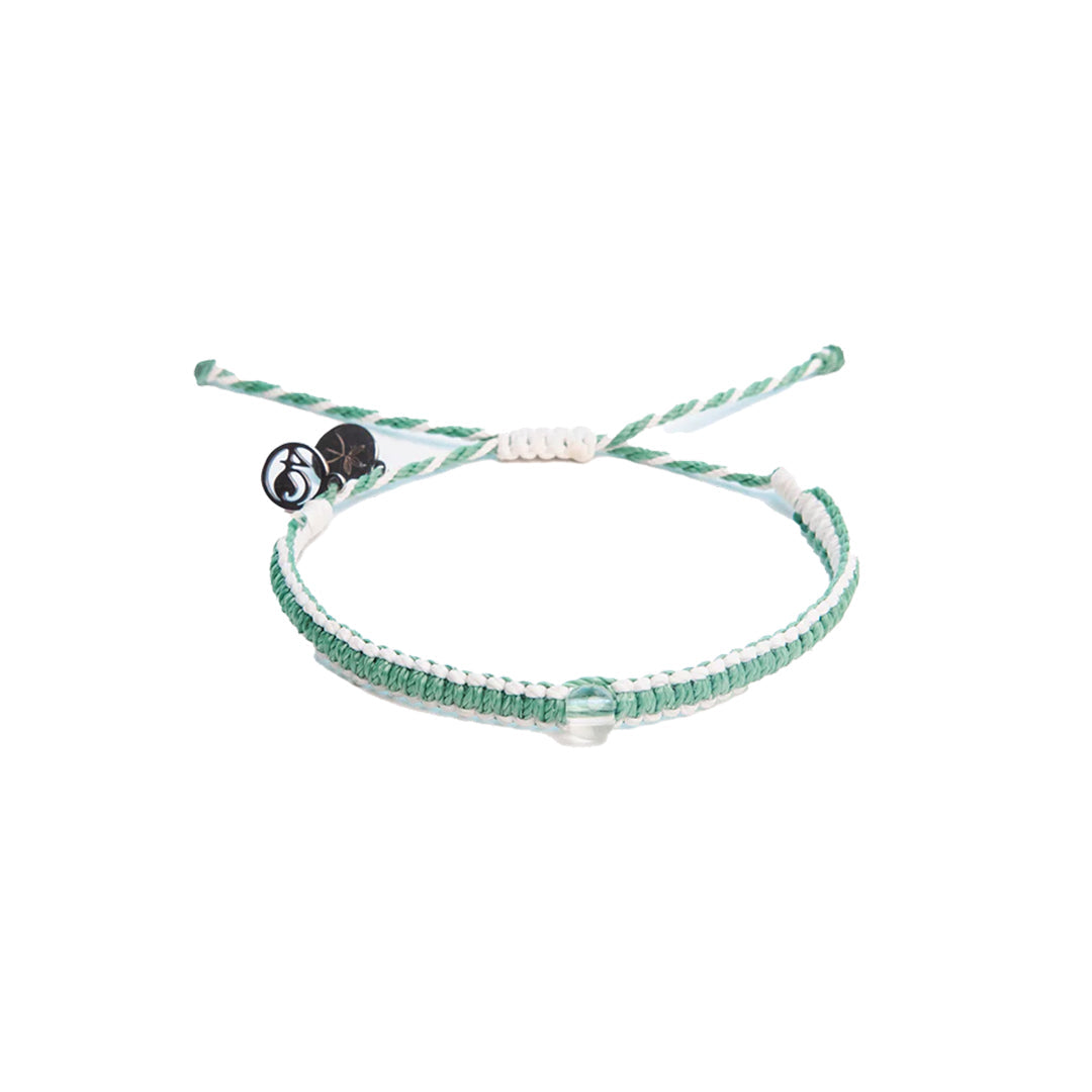4ocean 4ocean x Mang Bracelets - Mangrove Restoration Braided Bracelet - Seafoam Green & White-