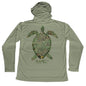 MANG Grassy Turtle Eco Hoodie - XS-Olive Green