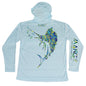 MANG Sailfish Blue Crush Hoodie - S-Arctic Blue