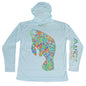 MANG Bimini Twist Mangatee Hoodie - S-Arctic Blue
