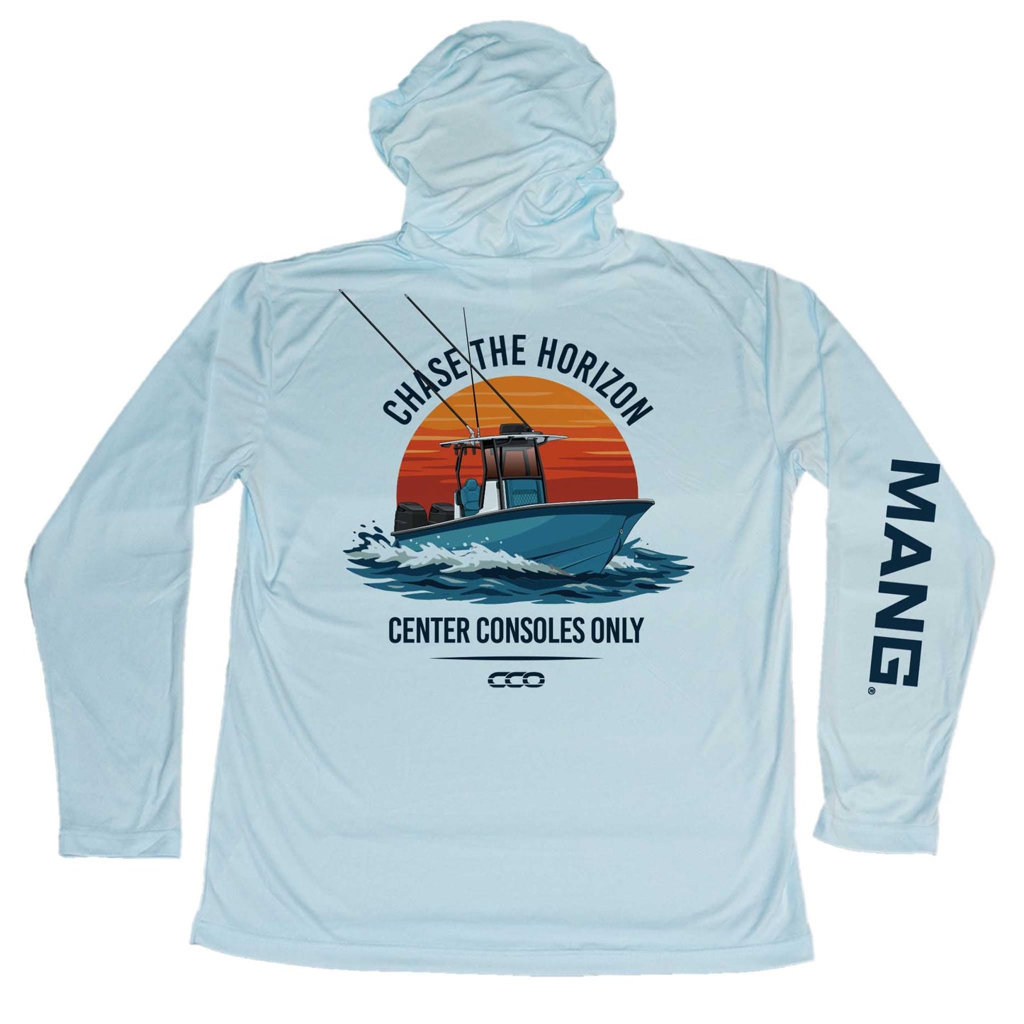 MANG Center Consoles Only Sunset Hoodie - S-Arctic Blue