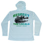 MANG 4ocean Respect The Locals Gator Eco Hoodie - Men's - XS-Arctic Blue