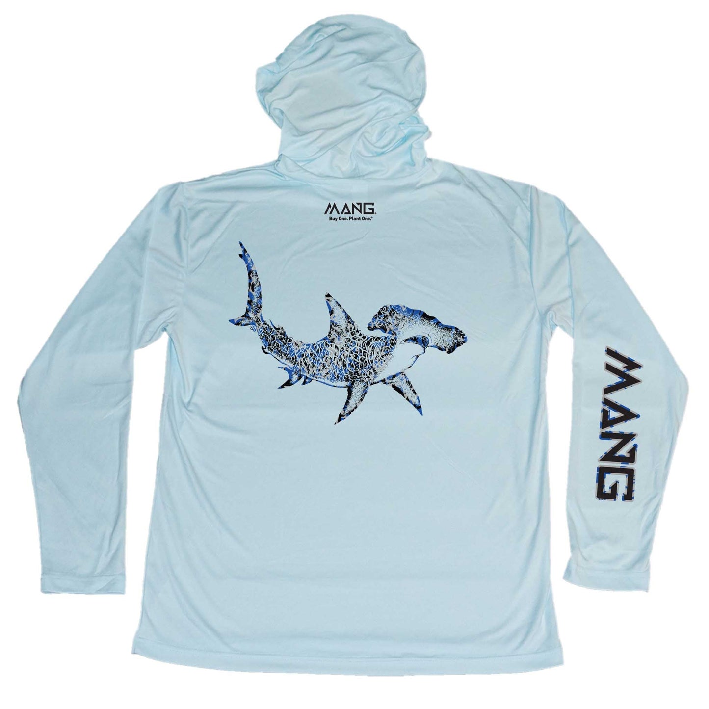 MANG Hammerhead Shark MANG Hoodie - S-Arctic Blue