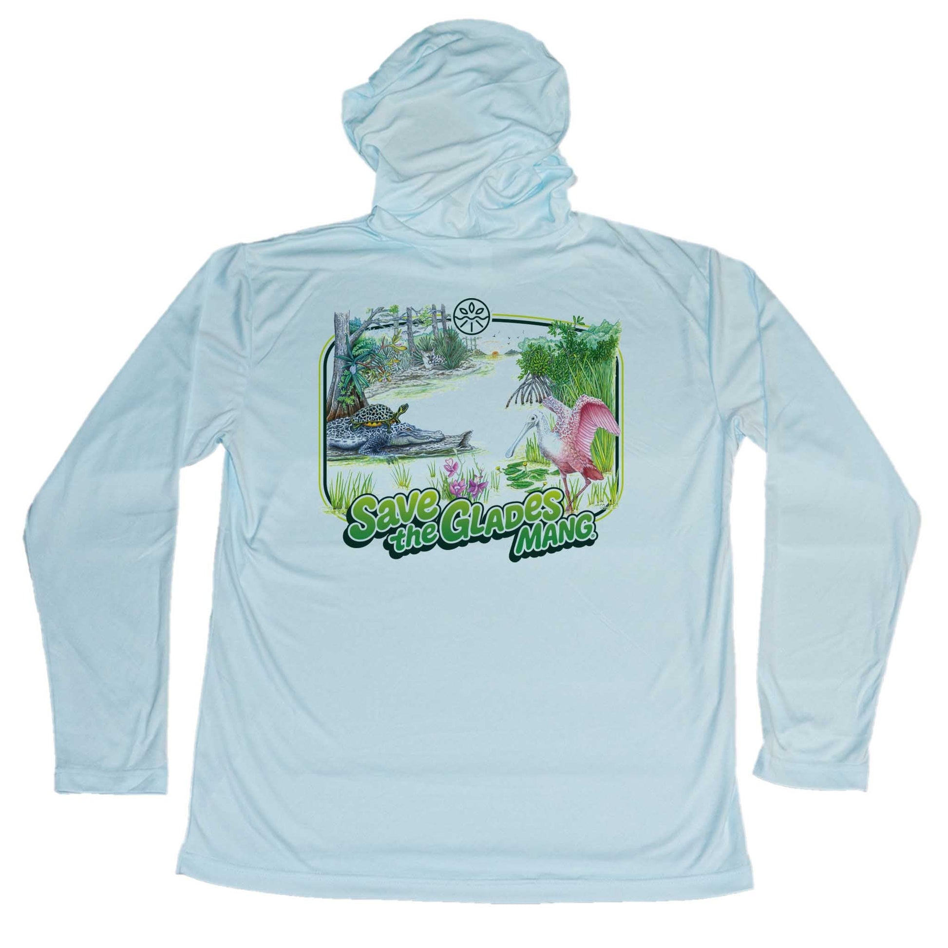 MANG Save the Glades MANG - Youth - Hoodie - YXS-Arctic Blue