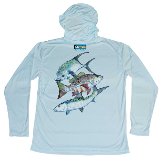MANG Bahamas Slam - Youth - Hoodie - YXS-Arctic Blue