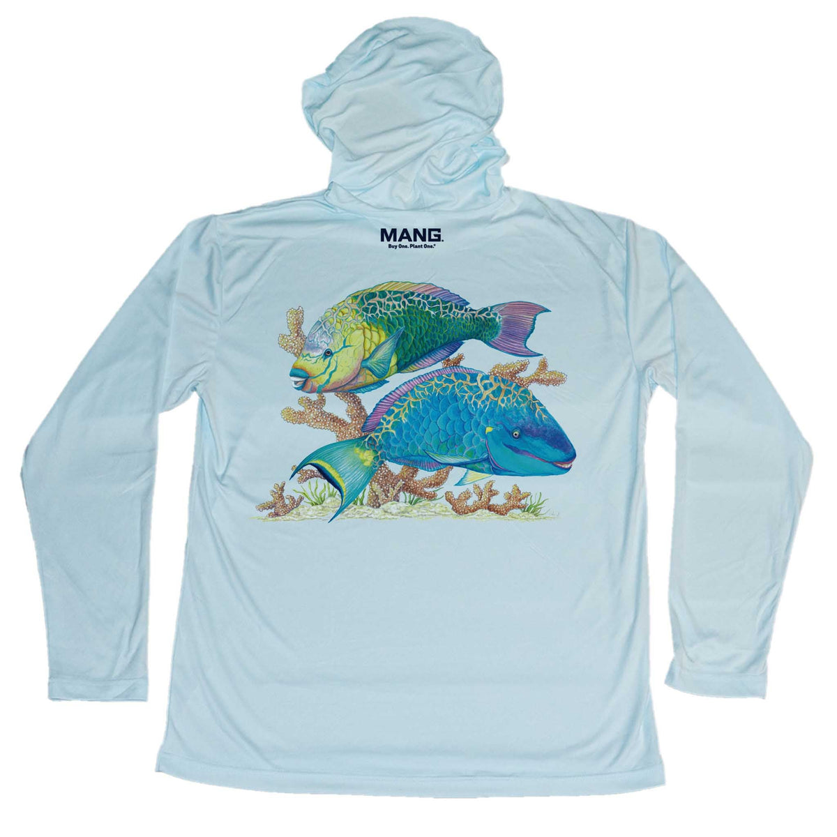 MANG Parrotfish Hoodie - S-Arctic Blue
