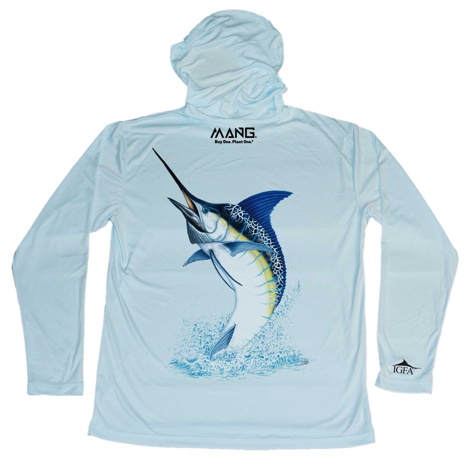 MANG IGFA Blue Marlin MANG Hoodie - S-Arctic Blue
