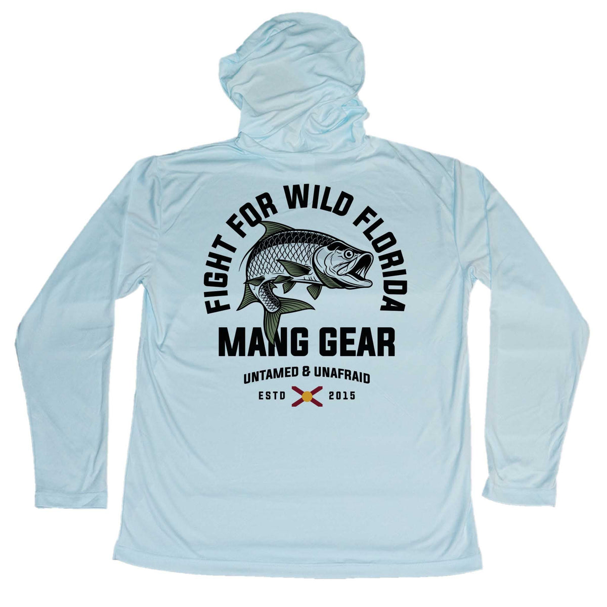 MANG Fight For Wild Florida Tarpon Hoodie - S-Arctic Blue