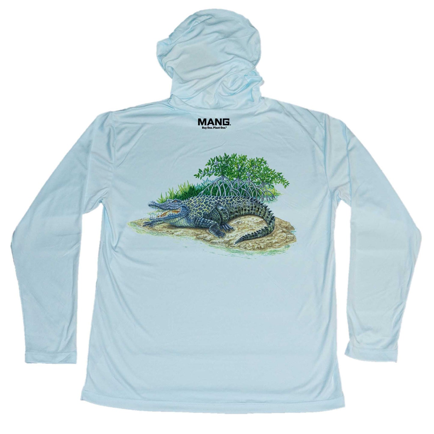 MANG Crocodile MANG - Youth - Hoodie - YXS-Arctic Blue