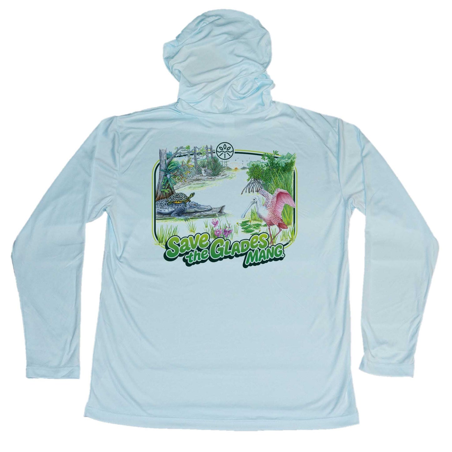 MANG Save the Glades MANG Hoodie - S-Arctic Blue