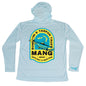 MANG Bahamas Restoration Bonefish Hoodie - S-Arctic Blue