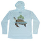MANG 4ocean Turtle Eco Hoodie - Men's - XS-Arctic Blue