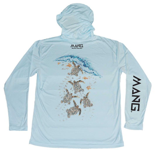 MANG Turtle Crawl MANG Hoodie - S-Arctic Blue