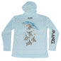 MANG Turtle Crawl MANG Hoodie - S-Arctic Blue