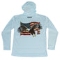MANG American Eagle - Youth - Hoodie - YXS-Arctic Blue