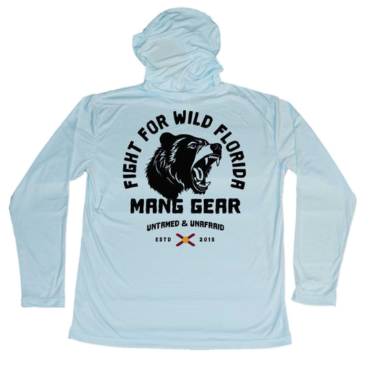 MANG Fight For Wild Florida Bear - Youth - Hoodie - YXS-Arctic Blue