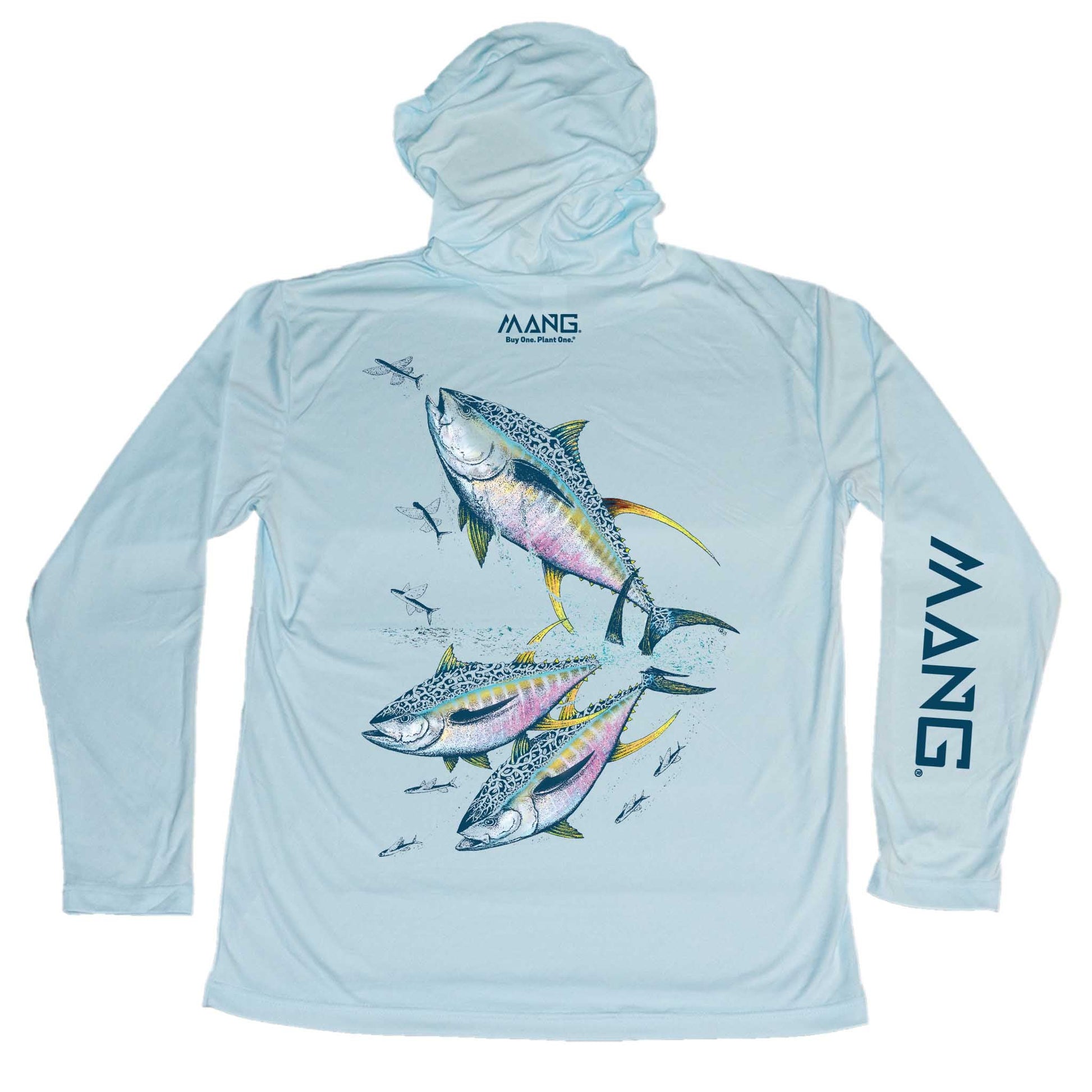 MANG Yellowfin Tuna MANG Hoodie - S-Arctic Blue