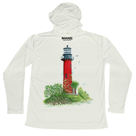 MANG Jupiter Lighthouse MANG Hoodie - S-Oyster Shell