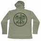 MANG Tri Leaf Slam MANG Eco Hoodie - XS-Olive Green
