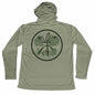 MANG Tri Leaf Slam MANG Hoodie - S-Olive Green